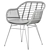 Cozy Beige Malibu Chair 3D model small image 5