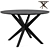 Modern Calverton Dining Table: 120x120cm 3D model small image 1