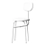 Modern Afteroom Plus Dining Chair 3D model small image 2