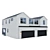 Modern Low Poly American House 3D model small image 3