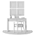 Kid's Wood Desk & Chair: Gemini and White Horse 3D model small image 4