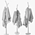 Sleek Metal Coat Stand Model 3D model small image 5