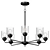 Modern Acadia 8-Light Chandelier 3D model small image 1