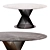 Modern Aluminum Round Garden Table 3D model small image 1