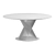 Modern Aluminum Round Garden Table 3D model small image 4