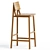 Modern Industrial Bureau Bar Stool 3D model small image 2