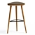 Sleek Steel Alchemy Bar Stool 3D model small image 2