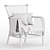 Classic Hampton Bay Armchair 3D model small image 5