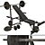 Duke Fitness Dumbbell Bench Set 3D model small image 1