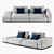  Modern Poliform WESTSIDE Sofa 04 3D model small image 1