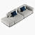  Modern Poliform WESTSIDE Sofa 04 3D model small image 3