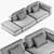  Modern Poliform WESTSIDE Sofa 04 3D model small image 5