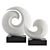 Oceanic Waves Abstract Sculpture 3D model small image 1