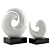 Oceanic Waves Abstract Sculpture 3D model small image 7