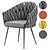 Elegant Dining Chair Dobrin 9691 3D model small image 1