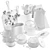 Plisse Kitchen Decor Set 3D model small image 11