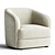 Stylish Covent Armchair 3D Model 3D model small image 1