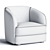 Stylish Covent Armchair 3D Model 3D model small image 3