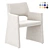 Elegant Velvet Dining Chair 3D model small image 1
