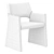 Elegant Velvet Dining Chair 3D model small image 7