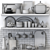 Modern Kitchen Accessories 3D Models 3D model small image 2