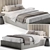 High-Quality Emmet West Elm Bed 3D model small image 2