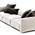 Sleek Contemporary Poliform Shangai Sofa 3D model small image 4