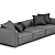 Sleek Contemporary Poliform Shangai Sofa 3D model small image 5