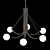 Geometric Glass Shade Chandelier, Lampatron LUDEN 3D model small image 2