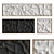 Fabric Texture Relief Wall Art 3D model small image 1