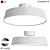 VIGO Ceiling Light White LED 3D model small image 1