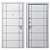 Parallel Berez Metal Entry Door 3D model small image 4