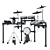 Dynamic Electronic Drum Kit MPS-850 3D model small image 1