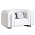 Modern Armchair by French Designer 3D model small image 3