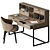 Modern Writing Table - Office Furniture 3D model small image 1