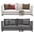 Minotti Andersen 2-Seater Sofa 3D model small image 4