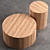 Japandi Wood Coffee Table Set 3D model small image 10