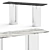 Sleek Marble Console Table 3D model small image 1