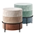 Picolo Halmar Pouf - Functional Chic 3D model small image 1