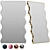 Vintage Wave Arch Mirror. 3D model small image 1