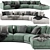 Luxury Modern Poliform Bristol Sofa 3D model small image 1