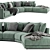 Luxury Modern Poliform Bristol Sofa 3D model small image 2