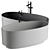  Modern Arc Bathtub Design 3D model small image 1