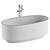  Modern Arc Bathtub Design 3D model small image 4