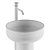 Prime Freestanding Wash Basin 3D model small image 3