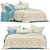 Alaska Cream Quilted Bedding Set 3D model small image 1