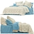 Alaska Cream Quilted Bedding Set 3D model small image 2