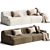 Elegant Meridiani Norton Sofa 3D model small image 5