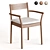 Berkshire Arm Dining Chair Grey 3D model small image 2