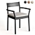 Berkshire Arm Dining Chair Grey 3D model small image 7